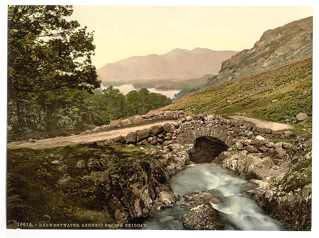 A picture of Derwentwater, Ashness Bridge and Skiddaw, Lake District, England