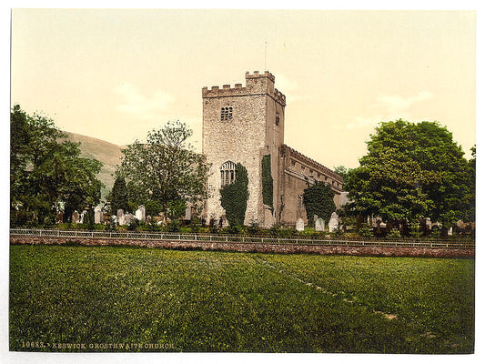 A picture of Derwentwater, Keswick, Crosthwaite Church, Lake District