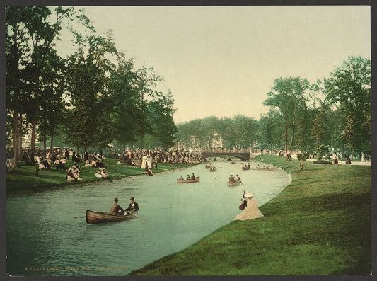 A picture of Detroit. Belle Isle, Grand Canal