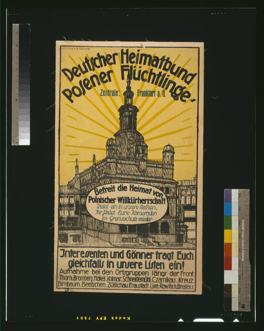 A picture of Deutscher Heimatbund Posener Flüchtlinge. Befreit die Heimat von polnischer Willkürherrschaft ...