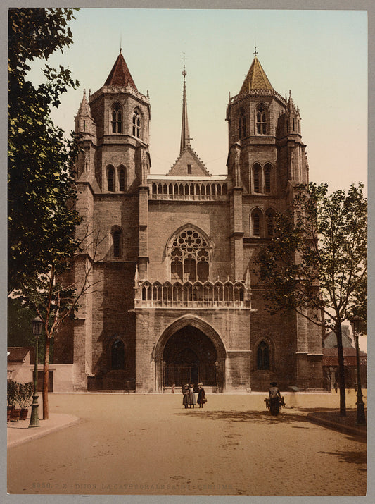 A picture of Dijon. La Cathédrale Saint-Bénigme
