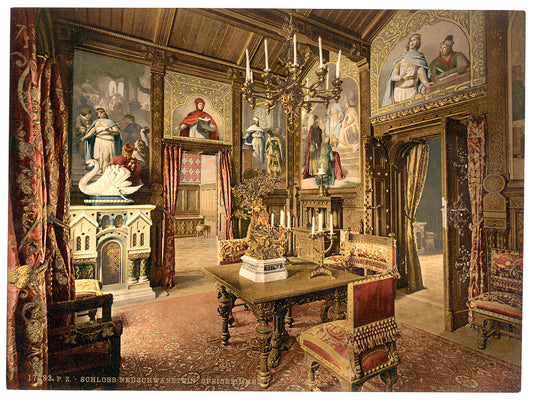 A picture of Dining room, Neuschwanstein Castle, Upper Bavaria, Germany
