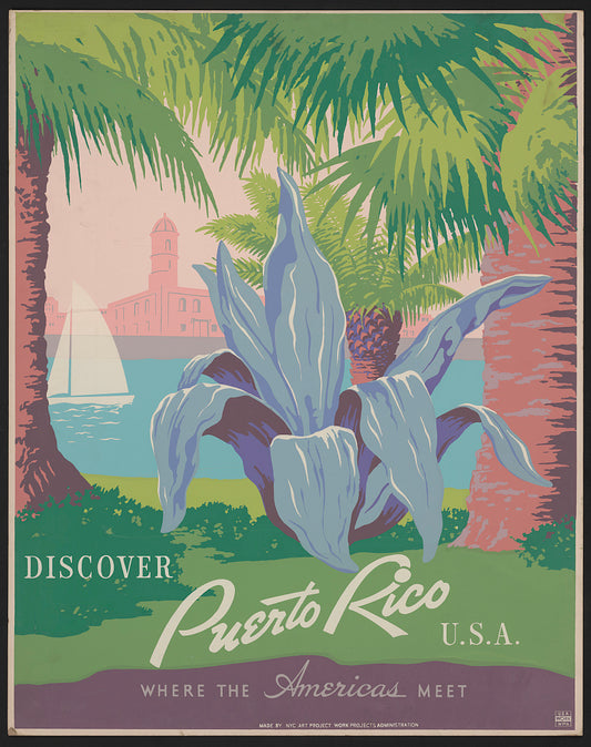 A picture of Discover Puerto Rico U.S.A. Where the Americas meet.