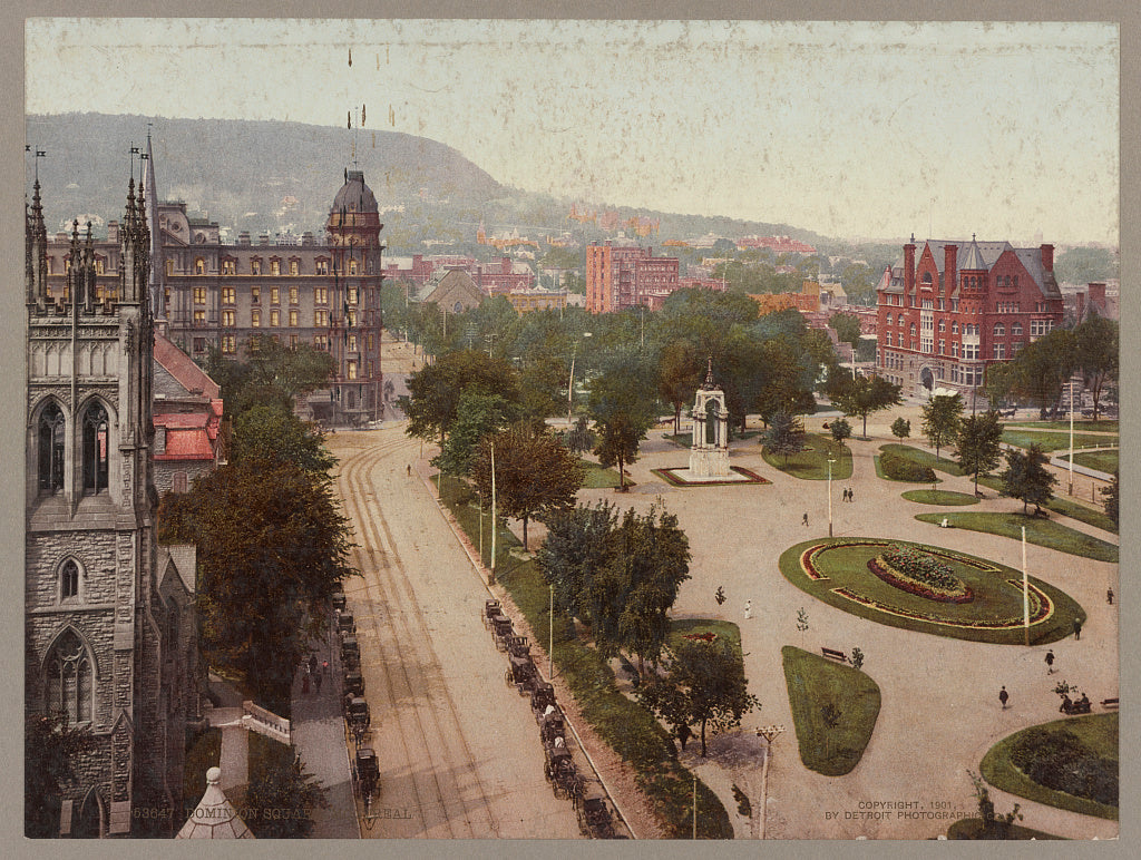 A picture of Dominion Square. Montreal