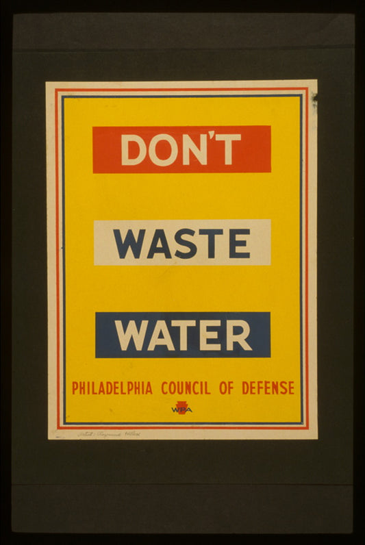 A picture of Don't waste water