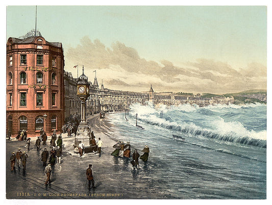 A picture of Douglas, loch promenade (storm scene), Isle of Man