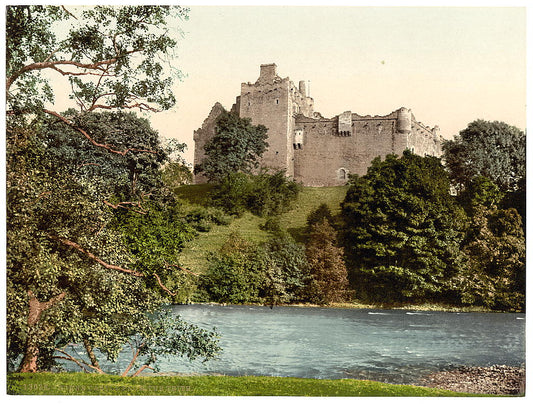 A picture of Doune Castle from the Teith, Scotland