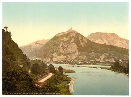 A picture of Drachenburg, Rolandseck and Drachenfels, the Rhine, Germany