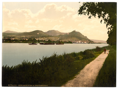 A picture of Drachenfels and Konigswinter, the Rhine, Germany