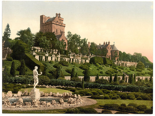 A picture of Drummond Castle from S.W. (i.e., Southwest), Scotland