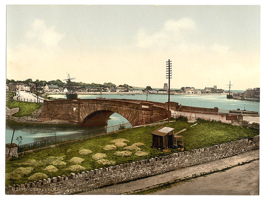 A picture of Dungarven Bridge and Harbor (i.e. Dungarvan). County Waterford, Ireland