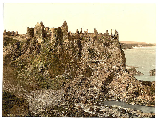 A picture of Dunluce Castle. County Antrim, Ireland