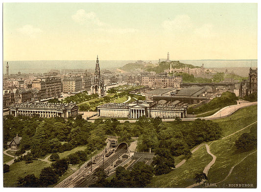 A picture of Edinburgh from the castle, Scotland