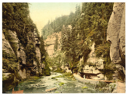 A picture of Edmunds Klamm, Bohemian Switzerland, Bohemia, Austro-Hungary