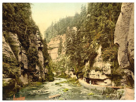 A picture of Edmunds Klamm, Bohemian Switzerland, Bohemia, Austro-Hungary