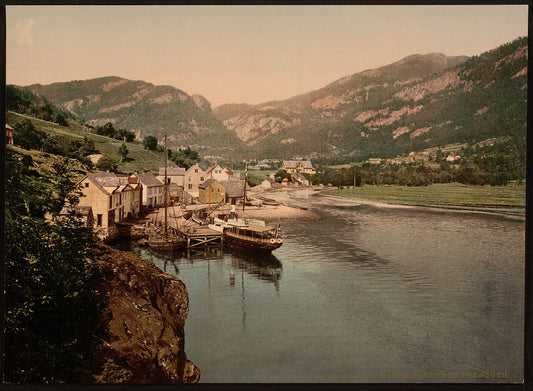 A picture of Eide Hardanger from the south, Hardanger Fjord, Norway