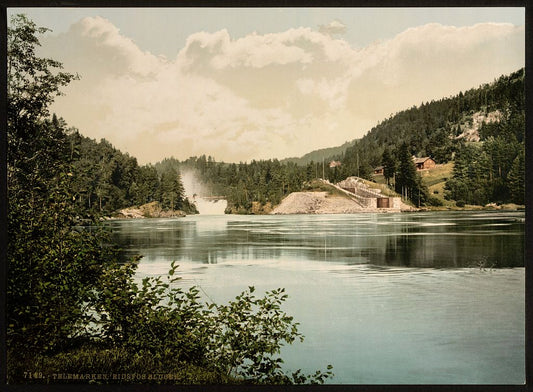 A picture of Eidsfos Lock, Telemarken (i.e, Telemark), Norway