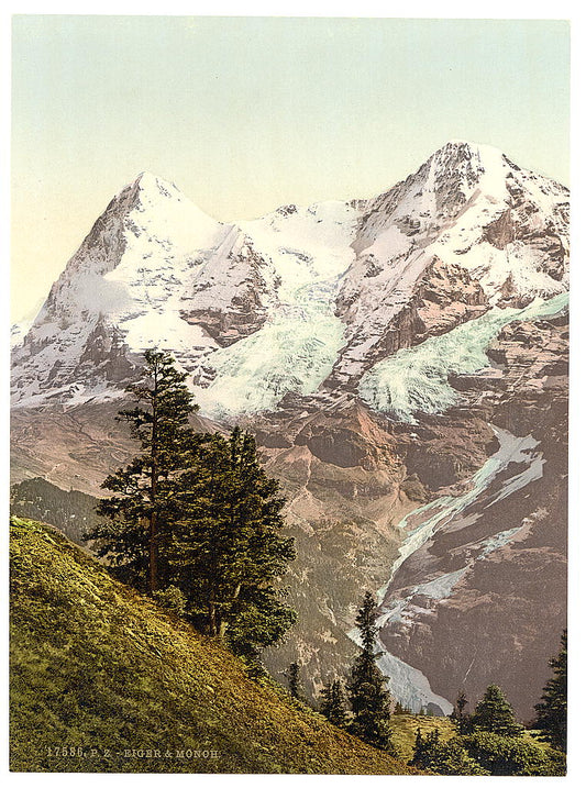 A picture of Eiger and Monch, Bernese Oberland, Switzerland