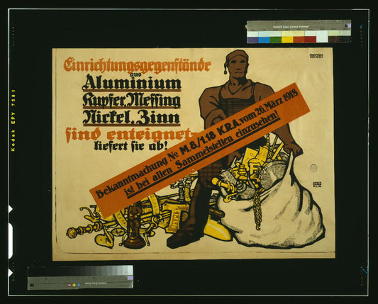 A picture of Einrichtungsgegenstände aus Aluminium, Kupfer, Messing, Nickel, Zinn sind enteignet, liefert sie ab!