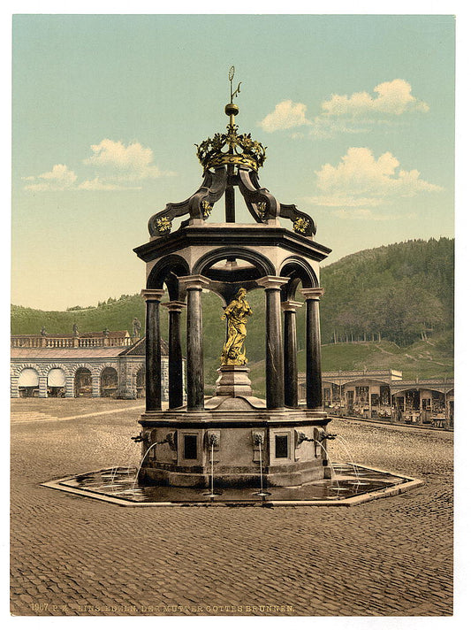 A picture of Einsiedeln, the fountain, Lake Lucerne, Switzerland