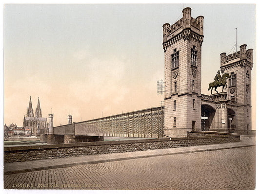 A picture of Eisenbahn Bridge, Cologne, the Rhine, Germany