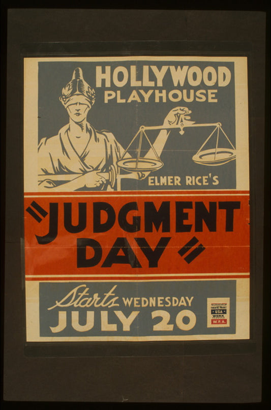 A picture of Elmer Rice's "Judgement day"