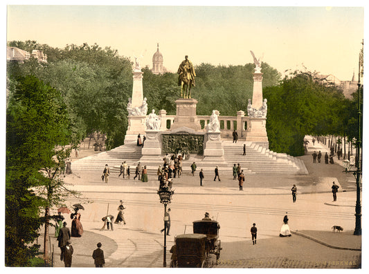 A picture of Emperor William's Memorial, Breslau, Silesia, Germany (i.e., Wrocław, Poland)