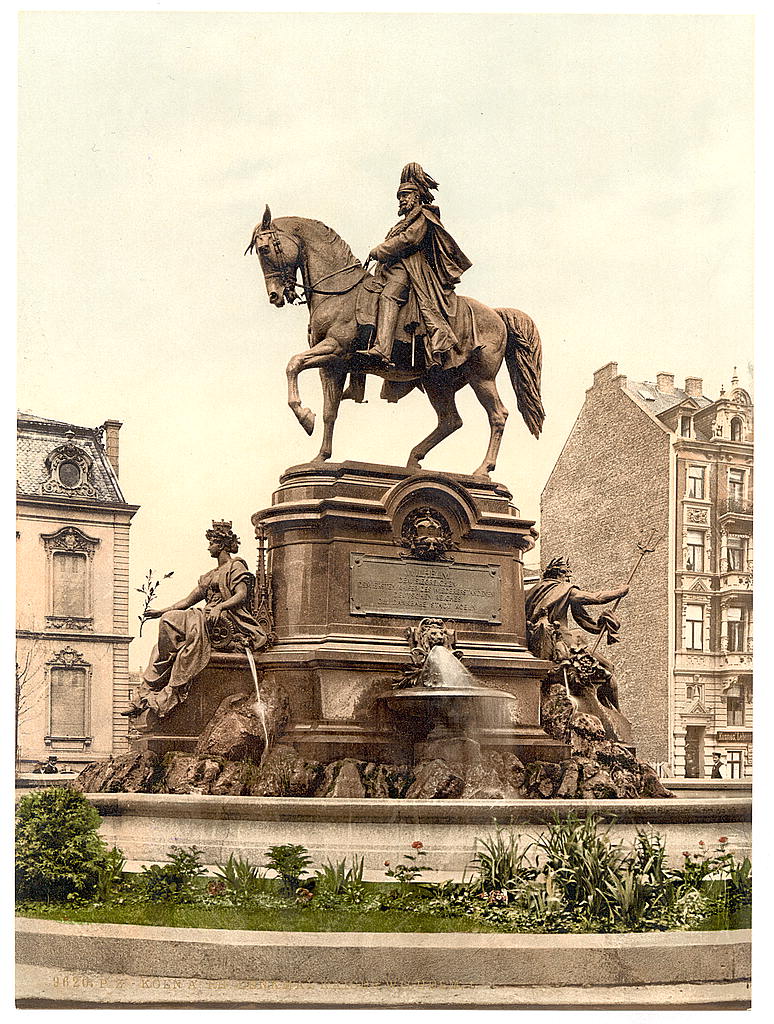 A picture of Emperor William's Monument, Cologne, the Rhine, Germany