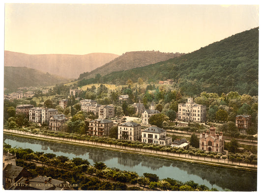 A picture of Ems-Les Bains (i.e., Bad Ems), Hesse-Nassau, Germany