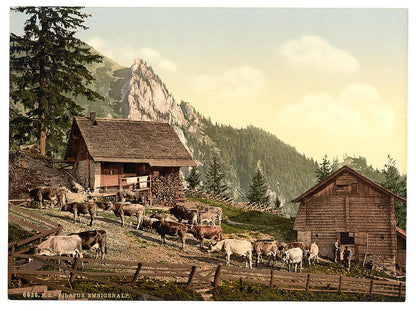 A picture of Emsigenalp with Sennhutten, Pilatus, Switzerland