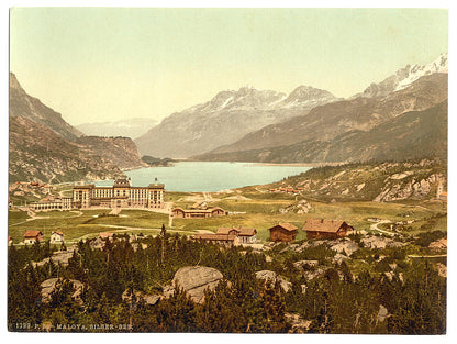 A picture of Engadine, Maloja, Lake of Sils, Grisons, Switzerland