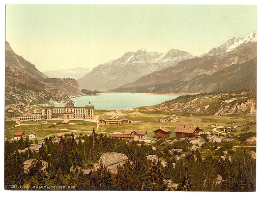 A picture of Engadine, Maloja, Lake of Sils, Grisons, Switzerland