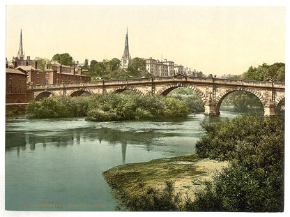 A picture of English Bridge, Shrewsbury, England