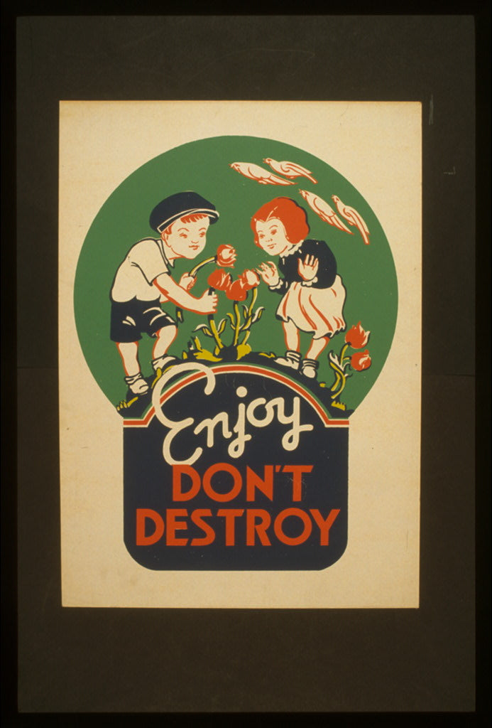 A picture of Enjoy - don't destroy