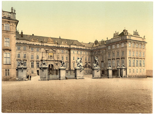 A picture of Entrance to castle, Prague, Bohemia, Austro-Hungary