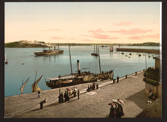 A picture of Entrance to harbor, St. Malo, France