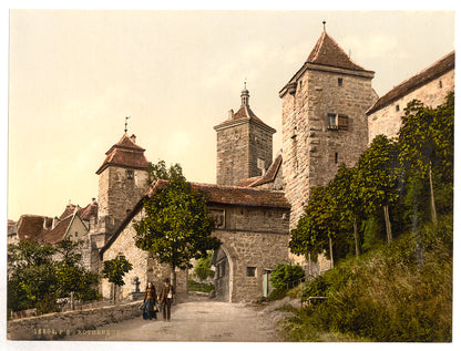 A picture of Entrance to Kobolzeller (i.e. Kobolzeller Tor), Rothenburg (i.e. ob der Tauber), Bavaria, Germany
