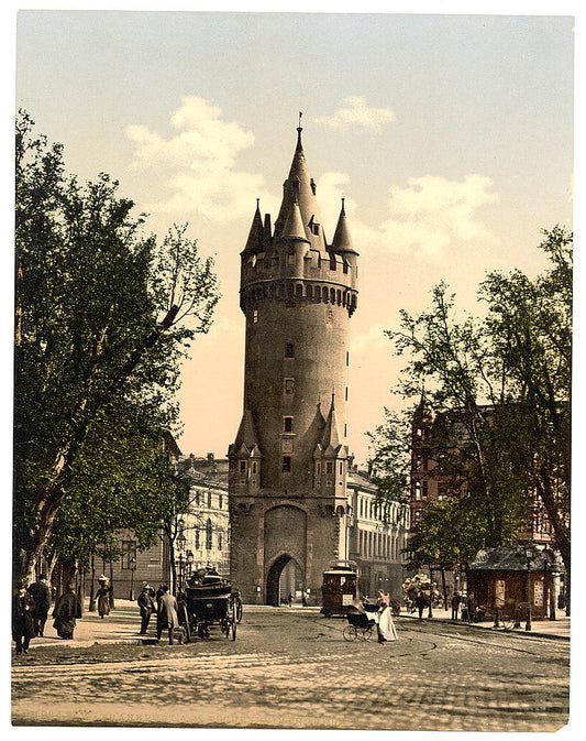 A picture of Eschenheimer Gate, Frankfort on Main (i.e. Frankfurt am Main), Germany
