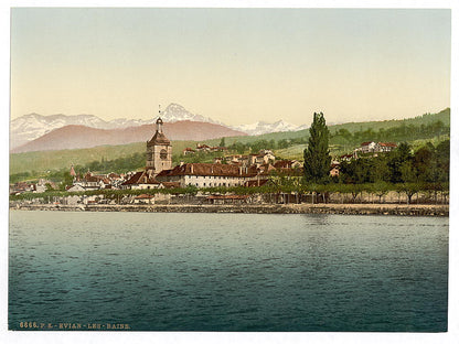 A picture of Evian-les-Bains, Geneva Lake, Switzerland (i.e., France)