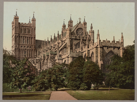 A picture of Exeter. Cathedral East Front