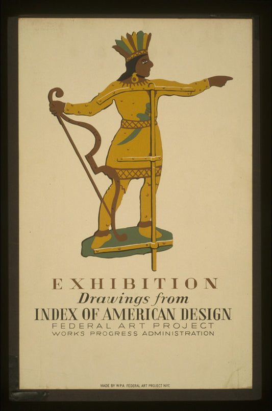 A picture of Exhibition - drawings from Index of American Design Federal Art Project Works Progress Administration.
