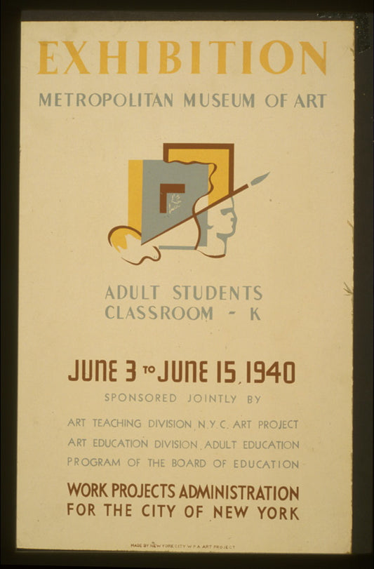A picture of Exhibition - Metropolitan Museum of Art Adult students classroom - K.
