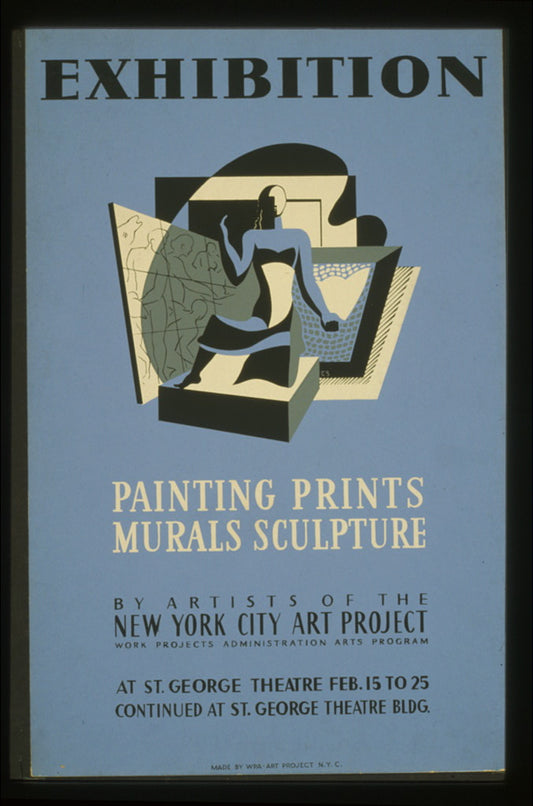 A picture of Exhibition Painting, prints, murals, sculpture by artists of the New York City Art Project /