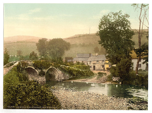 A picture of Exmoor, Malmsmead Inn and bridge, Doone Valley, Lynton and Lynmouth, England