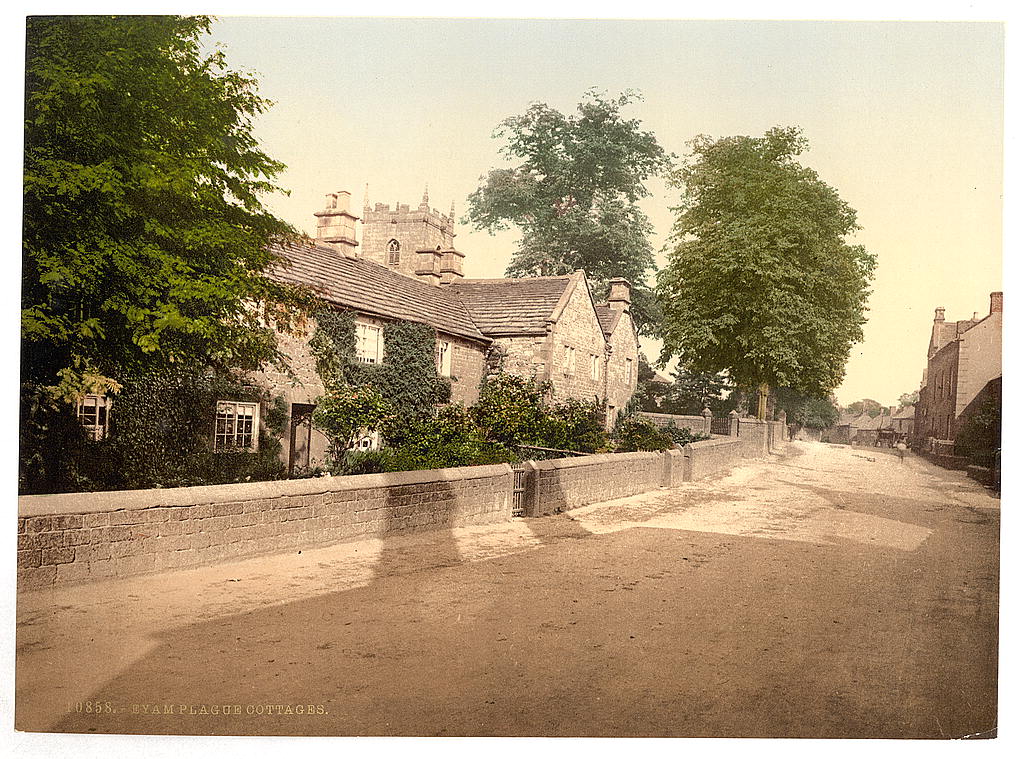 A picture of Eyam Plague Cottages, Derbyshire, England