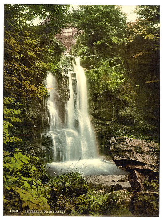 A picture of Fairy Falls, Trefriew (i.e. Trefriw), Wales