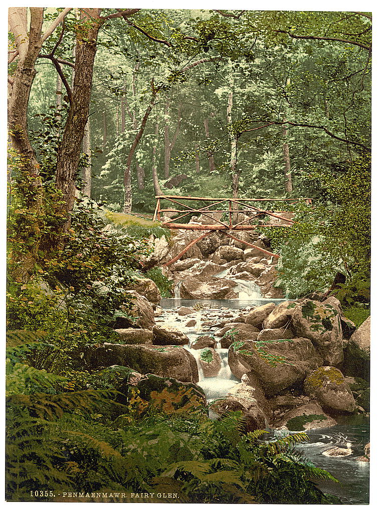 A picture of Fairy Glen Waterfall, the bridge, Penmaenmawr, Wales