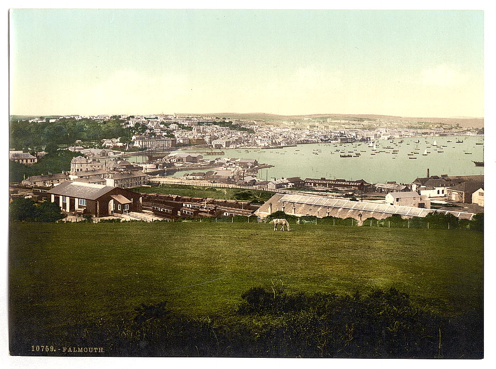 A picture of Falmouth, Cornwall, England