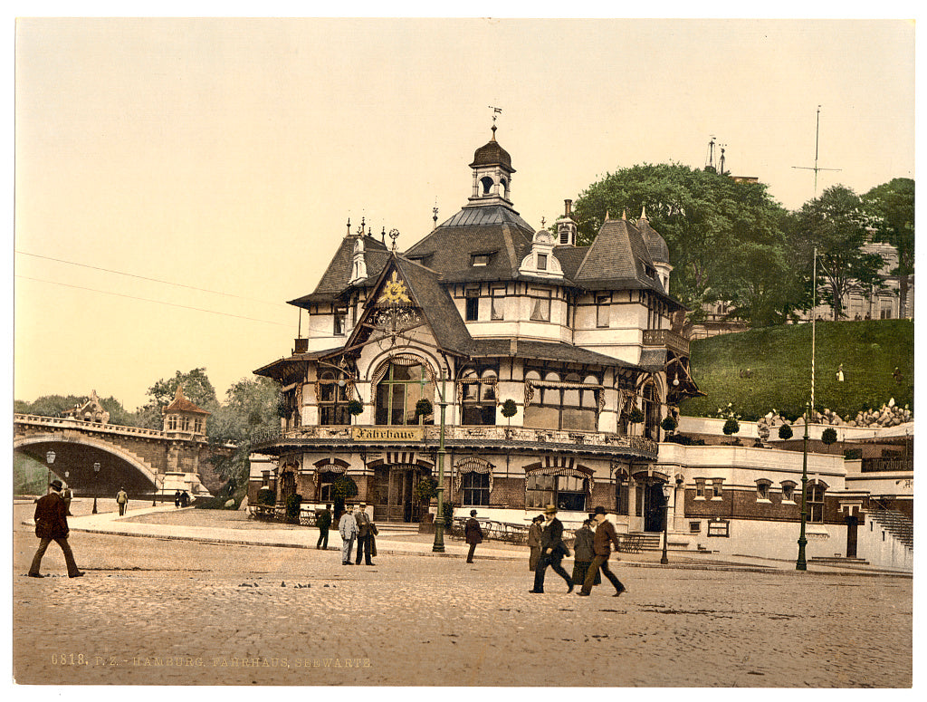 A picture of Farhouse, seewarte and Karsten-Miles Bridge, Hamburg, Germany