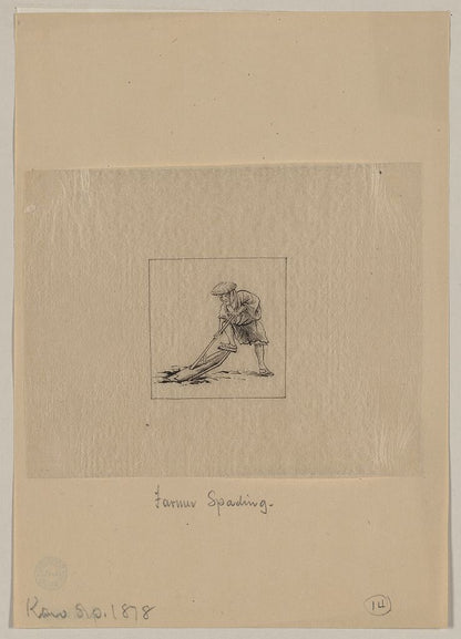 A picture of Farmer spading